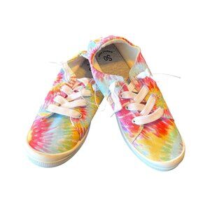 *NWOT - SO Rainbow Colored Memory Foam Tie Dyed Sneakers